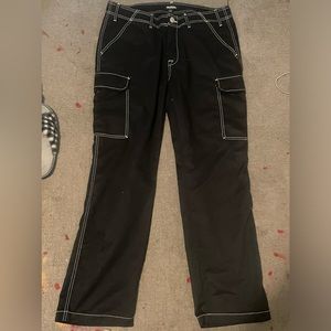 True Religion Black Cargo Pants